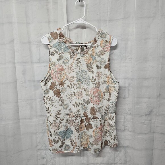 LOFT Pink and White Boxy Blouse - Picture 6 of 9